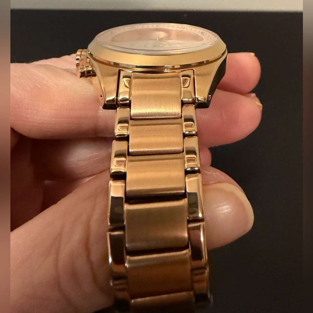Fossil Modern Courier Chronograph Rose Gold Tone Stainless Steel Watch - Picture 5 of 9